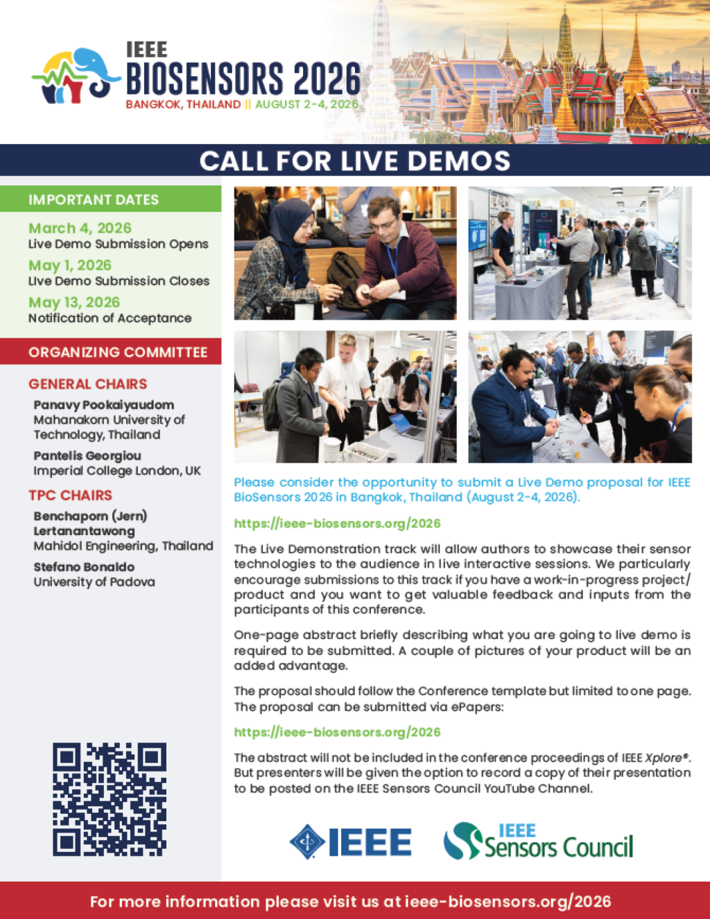 Call for Live Demos.