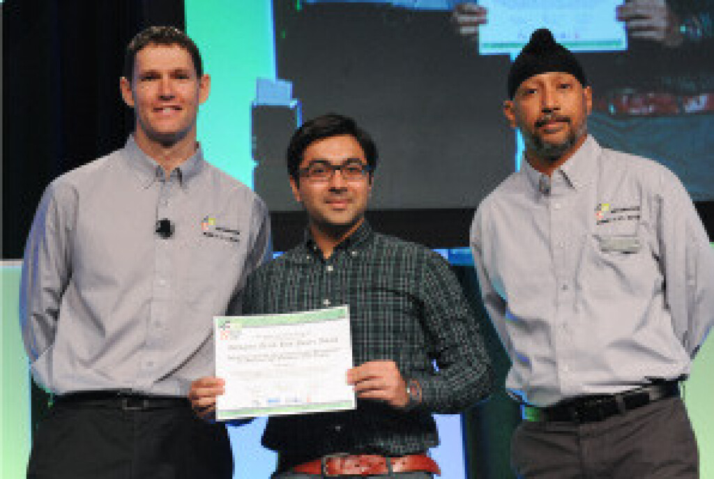 Designer Track Poster Recipient.