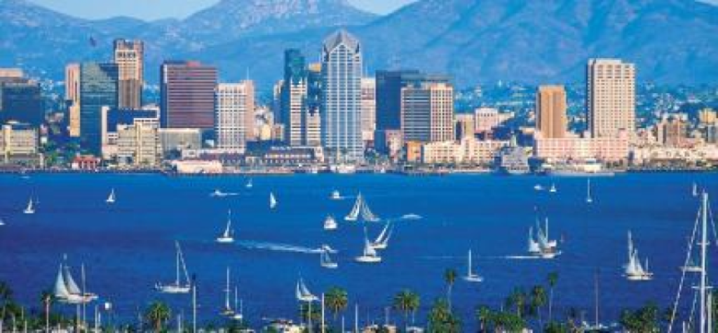San Diego CA Skyline.