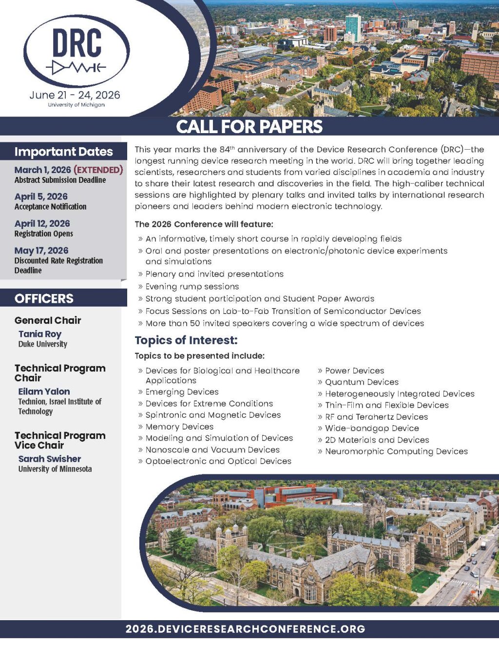 DRC 2026 call for papers.