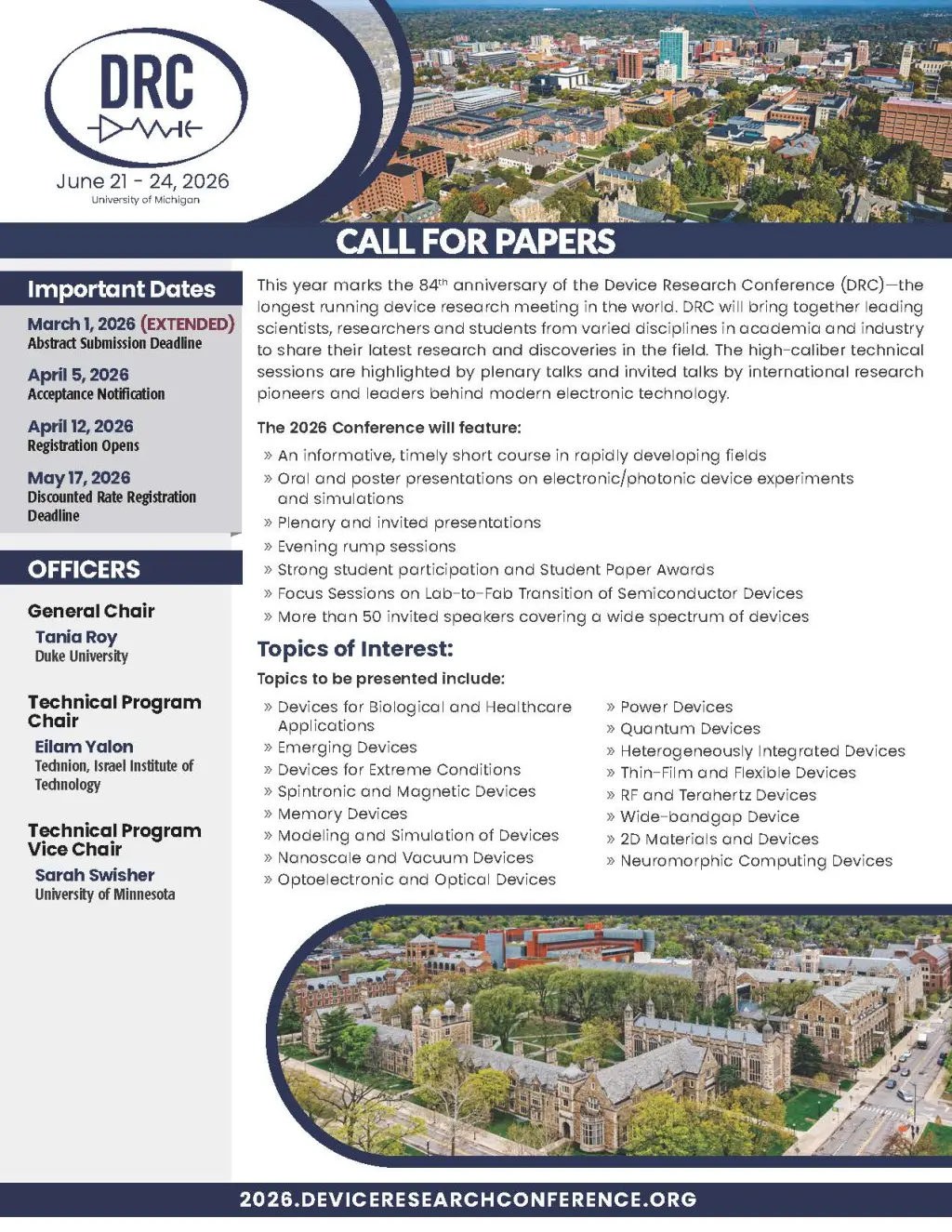 DRC 2026 call for papers.