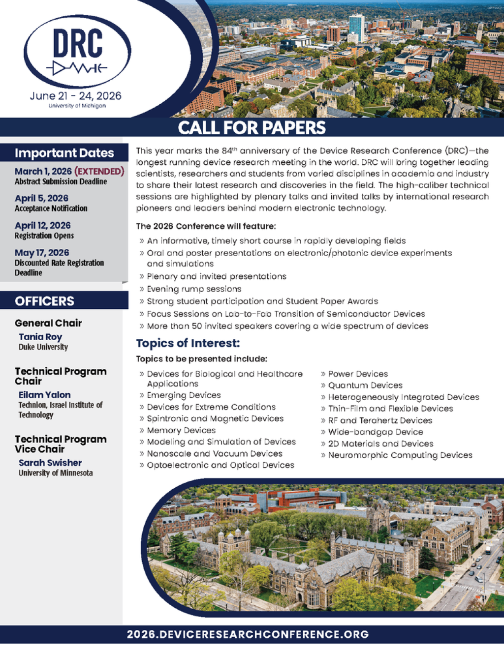 DRC 2026 Call for Papers.