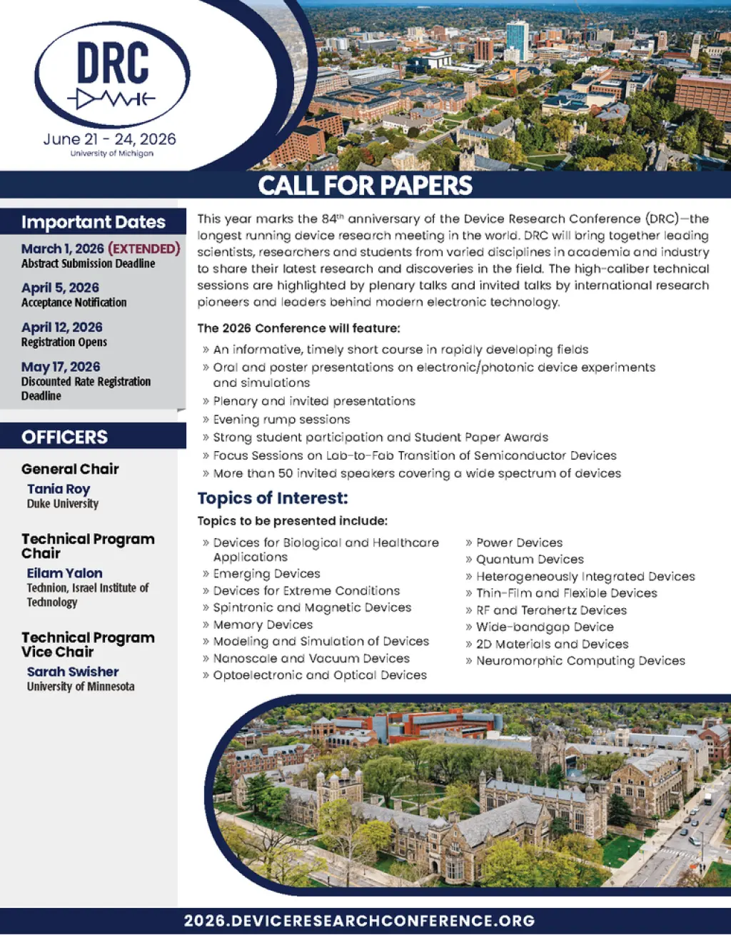 DRC 2026 Call for Papers.