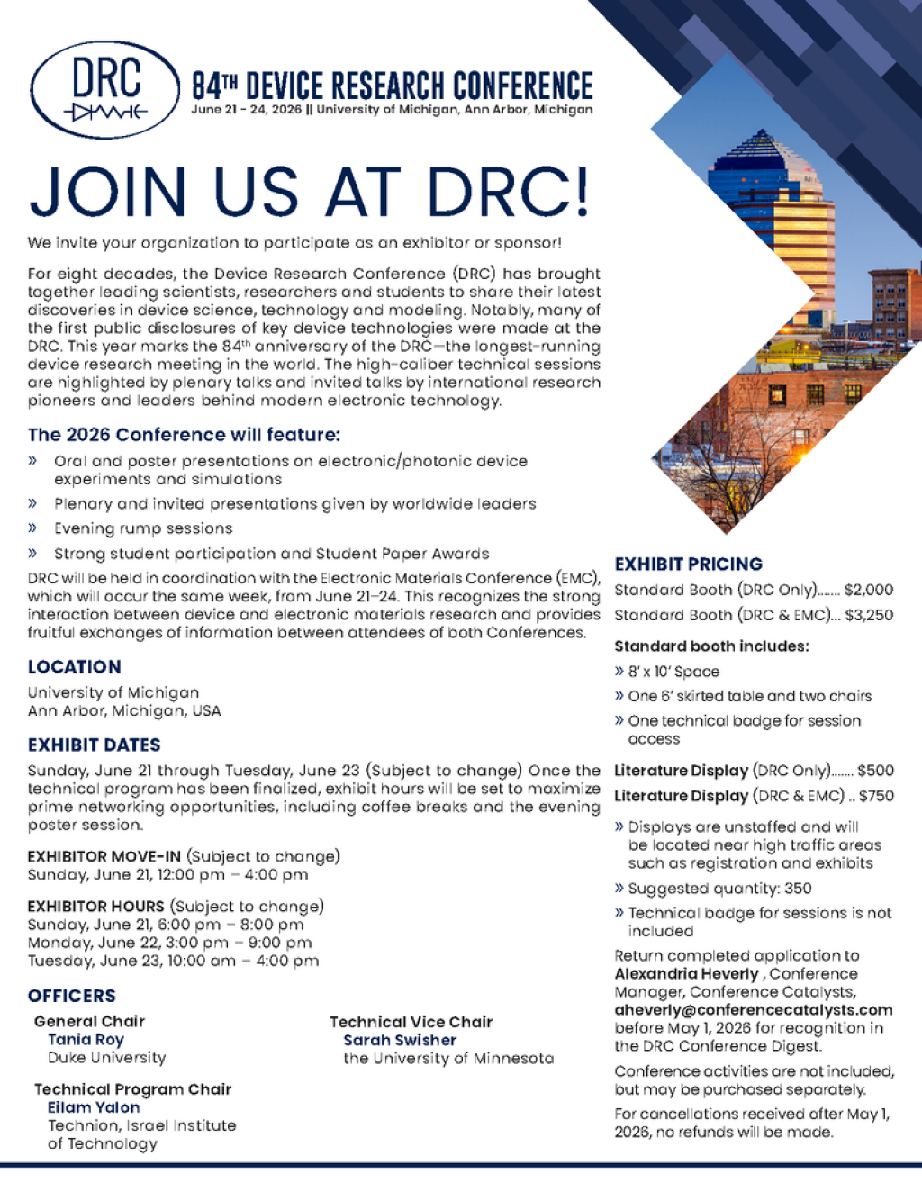 DRC 2026 Sponsor and Exhibitor Prospectus.