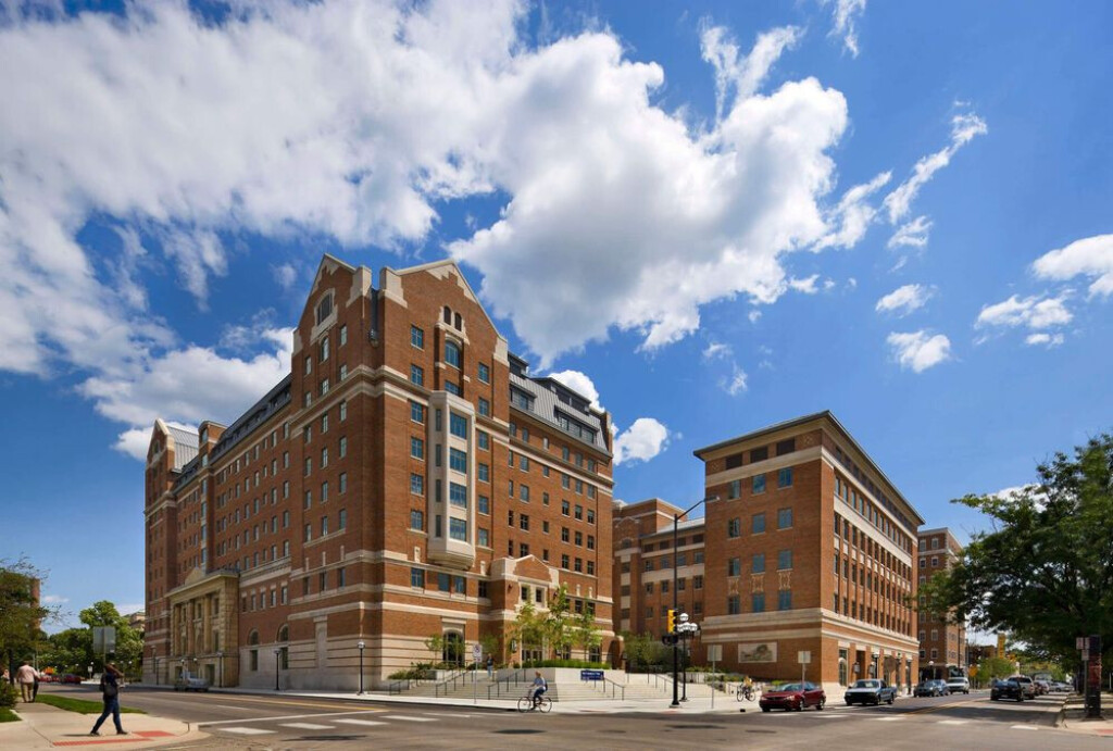 North Quad Residence Hall at the University of Michigan.