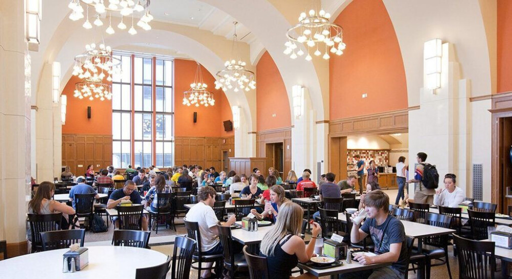 North Quad Dining Hall.